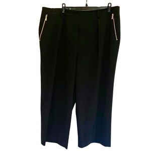 Calvin Klein Black Dress Pants With Gold Zippers